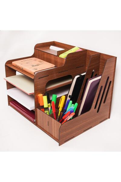 Notpa Creatıve Masaüstü Kalemlik Organizer Peçetelik'li Pratik Düzenleyici Ce...