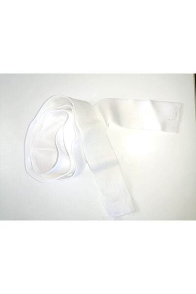 Hayal Sepeti Rubber White Text Patterned 3.5cm 5m Shorts, Cuffs, Arms and Frost Rubbers 1 Pack 5m