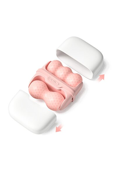 SOICY S30 Ice Massage Mini Roller Soğuk Buz Masaj Terapi Roller - Çift Taraflı V/w Shape - Pembe