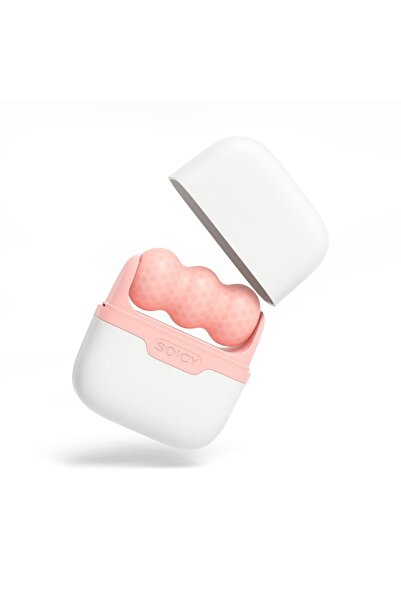 SOICY S30 Ice Massage Mini Roller Soğuk Buz Masaj Terapi Roller - Çift Taraflı V/w Shape - Pembe