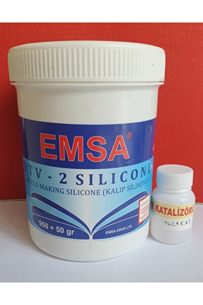 emsa 1.sınıf Yüksek Kaliteli Kalıp Silikonu 1000 Gr 15 Shore Şeffaf