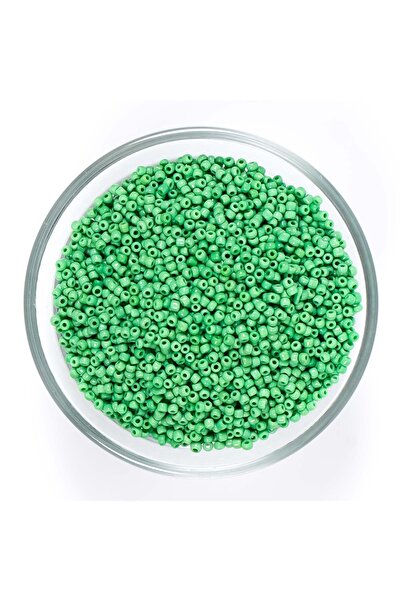 yfhobi 50 Gram - Küçük Boy Mat Kum Boncuğu, 1.5 Mm, Takı Yapım Boncuğu, Yeşil...