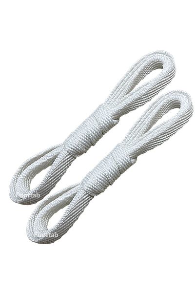 Foottab Shoelaces 120 Cm Flat Converse Laces Sports Shoelace Rope-white