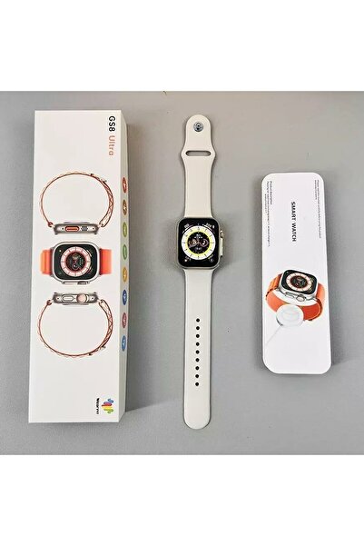 Genel Markalar Gs8 Watch 8 Ultra Uyumlu Akıllı Saat Smartwatch Titanium Gümüş...
