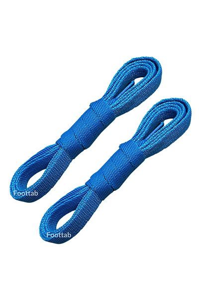 Foottab Shoelaces 120 Cm Flat Converse Laces Sports Shoelace Rope-Light Blue
