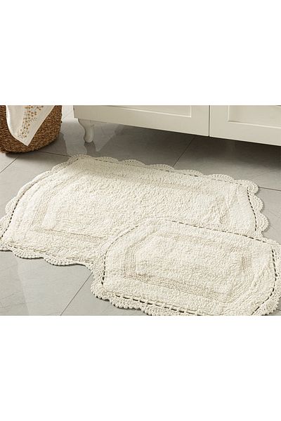 English Home Mia Set Covora?e De Baie Din Bumbac 60x90-40x60 Cm Crema