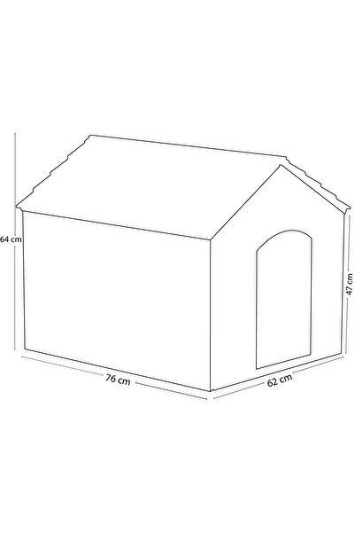 Petozi Plastik Kedi-köpek Kulübesi