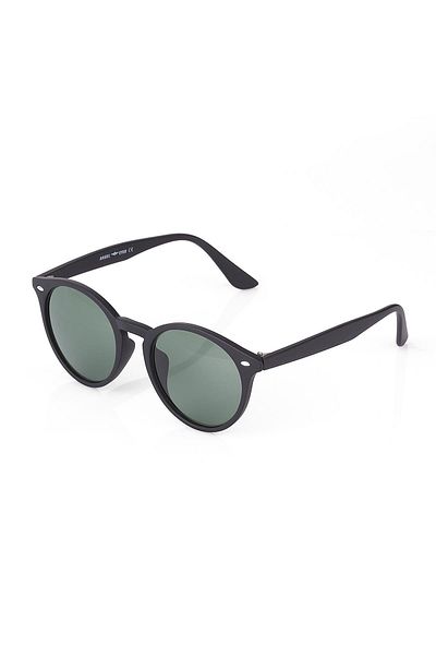 Angel Eyes Women's Sunglasses Oval Design Black Frame Black Glass