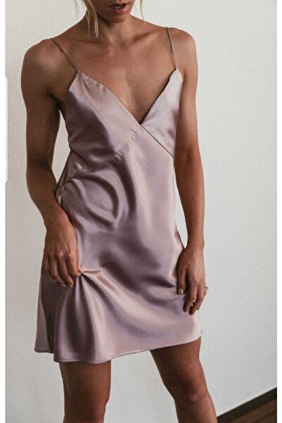 laferlin Cămașă de noapte din satin cu halat dublu