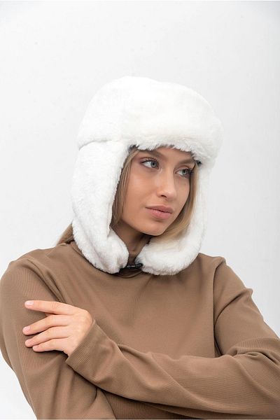 Saria Moda Faux Fur Snow Beret with Headphones