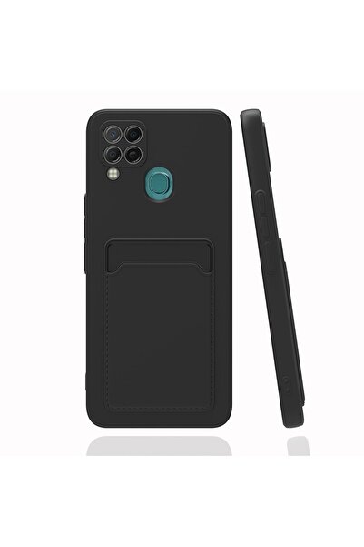 Fibaks Infinix Hot 10 Kılıf Kamera Korumalı Arkası Kartlıklı Cüzdanlı Kırmızı...