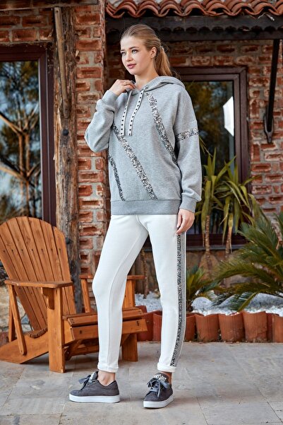 Cossy By Aqua 23330 Γυναικεία αθλητική φόρμα-γκρι