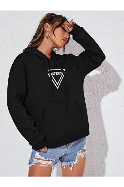 DAXİS Sportwear Company Φούτερ με στάμπα Unisex με κουκούλα