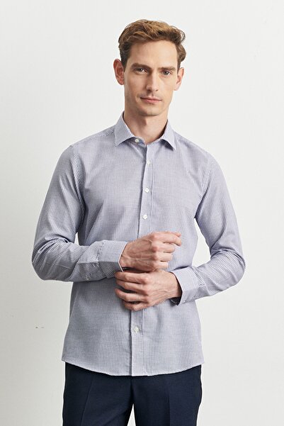 ALTINYILDIZ CLASSICS Erkek Beyaz Lacı Slim Fit Dar Kesim %100 Pamuk Klasik Ya...