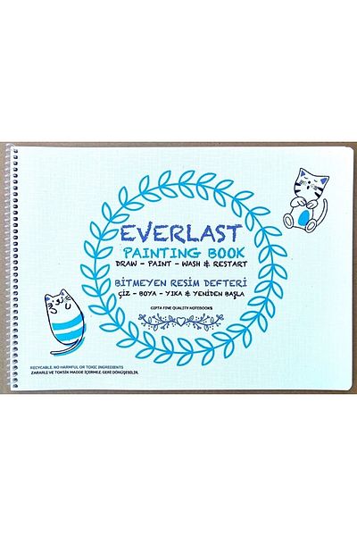 Gıpta Endless Picture Notebook Plastic Cover Spiral 25x35cm 4 Sheets Everlast 6184