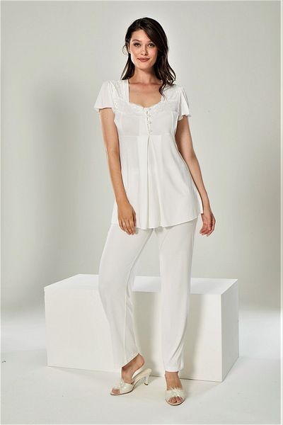 Duchesse 3025 3-Piece Maternity Dressing Gown Pajamas Set