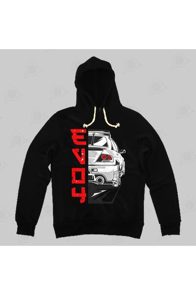 Built By Crazy Hanorac cu glugă unisex Mitsubishi Evo 4