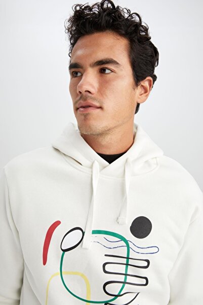DeFacto Regular Fit Kapüşonlu Sweatshirt