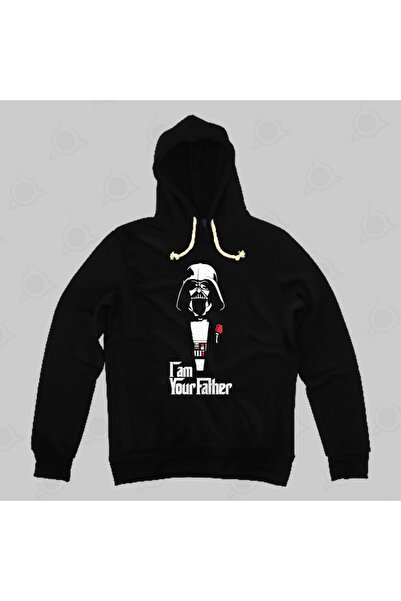 Built By Crazy Hanorac cu glugă unisex Darth Vader I Am Your Father Star Wars