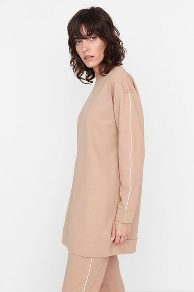 Trendyol Modest Sweatsuit-Set - Grau - Regular Fit
