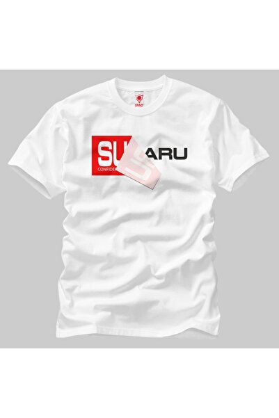 Crazy Tricou pentru bărbați cu logo roșu Subaru