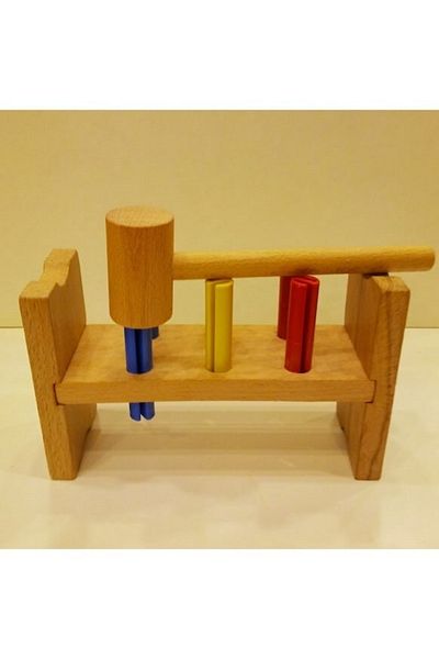 Hobi Eğitim Wooden Educational Hammered Jack Toy