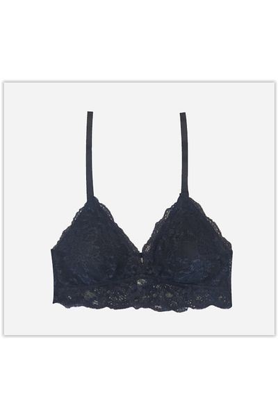 DEEP SECRET Black Lace Covered Bralet