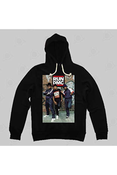 Built By Crazy Hanorac cu glugă unisex Run Dmc Wall