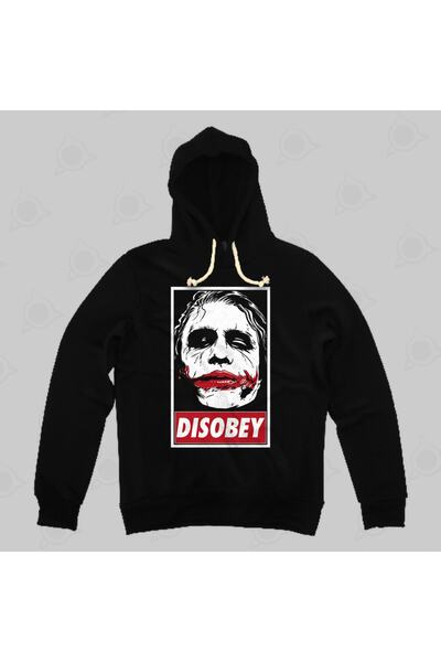Built By Crazy Hanorac cu glugă unisex Joker Chaos And Disobey