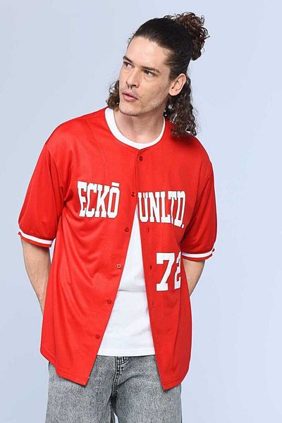 ECKO UNLTD Santiago Red Men's Crew Neck Shirt