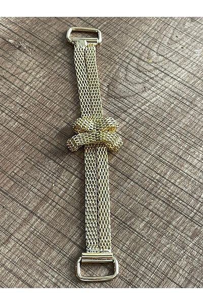 Gönülden Tasarım Special Design Golden Yellow Wicker Jewelry Bag Clothing Accessory Piece Length 15 Cm