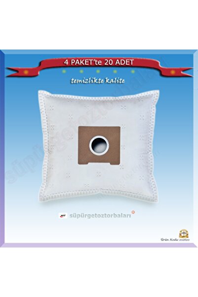 Arçelik Tt 550 Süpürge Toz Torbası 4 Pakette 20 Adet