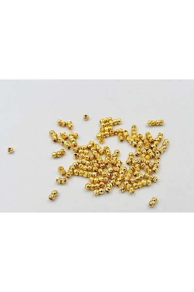 yiğit aksesuar 2.5 Mm No Darkening Gold Dorica Beads 500 Pieces