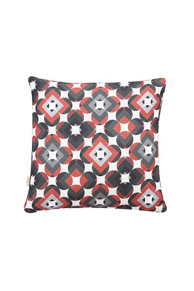 TOSHE Green-red-black Mix Single Linen Woven Throw Pillow Cover, Decorative Throw Pillow