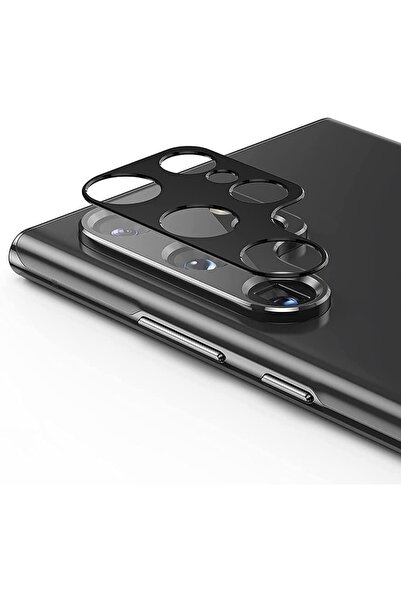 USIDE Samsung Galaxy S22 Ultra Uyumlu Kamera Koruyucu 9h Ultra Ince Temperli ...