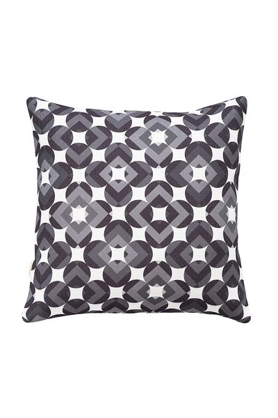 TOSHE Black-white Mix Single Linen Woven Throw Pillow Cover, Decorative Throw Pillow