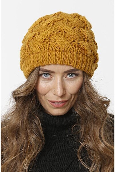 emybox Basket Braided Lined Knitwear Winter Women's Colorful Beanie Braided Hat