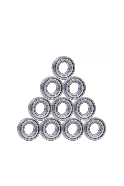 AYMAGNET 10 Adet 608zz Rulman - Metal Mühürlü Çok Amaçlı Bilye Rulman - Ölçül...