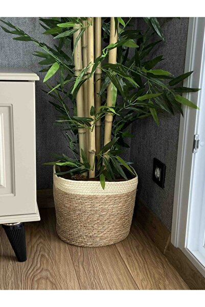 Amentes Hasır Örme Saksı 31 X 26 Cm
