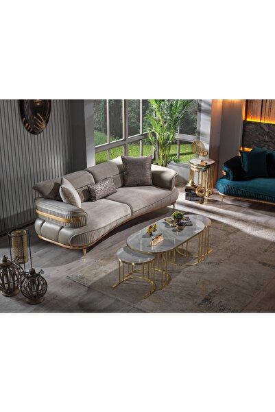 Ekgconcept Ultra Lak Kaplama 2 1 Orta Sehpa Ve Zigonlar Paslanmaz Metal Hıghg...