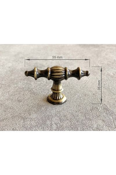ARON (2 PCS) Island Rustic Knob Handle (ANTIQUE YELLOW) TV Unit Nightstand Dresser Console Kitchen Cabinet Handle