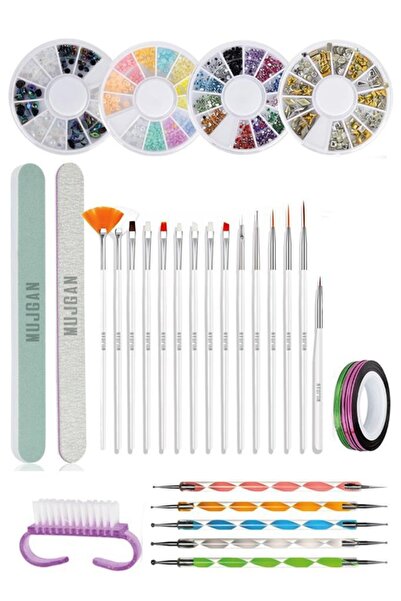 MUJGAN 37 Parça Tırnak Süsleme Seti