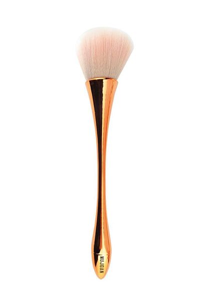 MUJGAN Rose Gold Curved Blush Brush