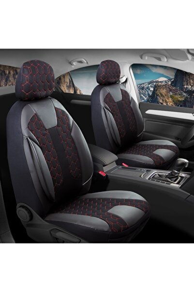 ACKSTORE غطاء مقعد سيارة شبه جلدي فاخر من Hyundai I20، مجموعة كاملة باللونين ...