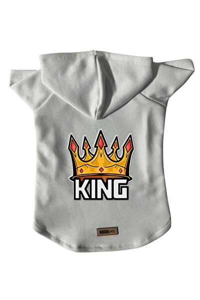 Monopetz Kapişonlu Polar Sweatshirt Köpek Ve Kedi Kıyafeti & Elbisesi - Beyaz...