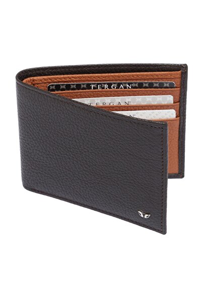 Tergan Brown Leather Men's Wallet 01647t2j