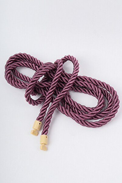 PerdeClick Culoare Mov Snur Clasic Dublu Tulle Cortina Fond Snur 300 Cm