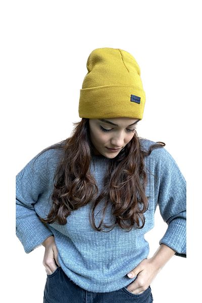 laviyonsa Basic Double Layer Thick Embroidered Beret