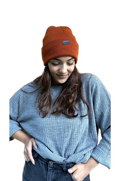 laviyonsa Basic Double Layer Thick Embroidered Beret