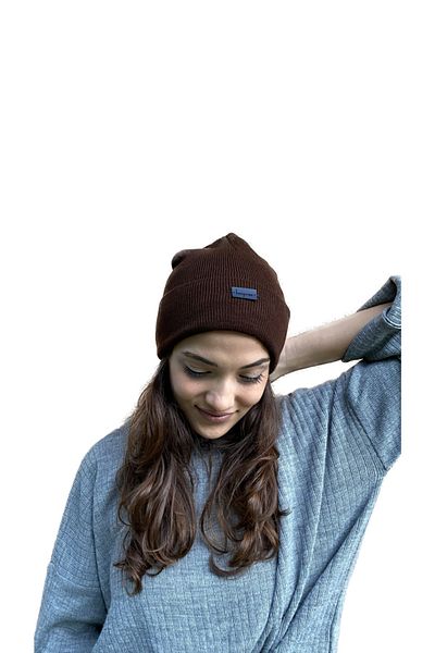 laviyonsa Basic Double Layer Thick Embroidered Beret